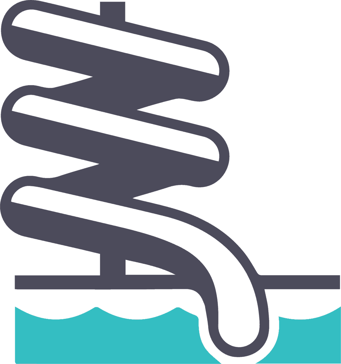 Personal Water Slide Icon